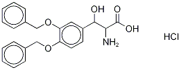 3,4-Di-O-benzyl Droxidopa Hydrochloride
(Mixture of DiastereoMers) Struktur