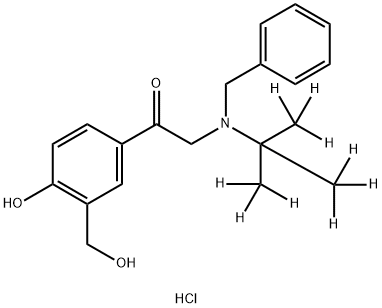 N-Benzyl SalbutaMon-d9 Hydrochloride Struktur