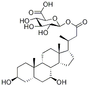 24-Nor Ursodeoxycholic Acid Acyl-β-D-glucuronide Struktur