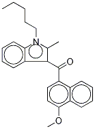 2-Methyl-1-pentyl-3-(4-Methoxynaphthoyl)indole-d11 Struktur