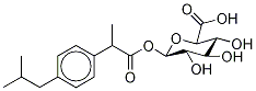 Ibuprofen-d3 Acyl-β-D-glucuronide  (Mixture of diastereoMers) Struktur