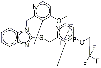 N-[3-Methyl-4-(2,2,2-trifluoroethoxy)-2-pyridinyl]Methyl Lansoprazole-d4 Sulfide Struktur