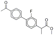 Methyl 2-(4’-Acetyl-2-fluoro-biphenyl-4-yl)-propionate-d3 Struktur