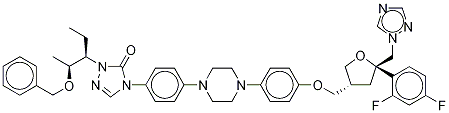 O-Benzyl Posaconazole-d4 Struktur