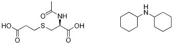 N-(Acetyl-d3)-S-(2-carboxyethyl)-L-cysteine Bis(dicyclohexylamine) Salt Struktur