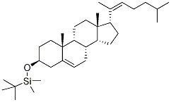 3-tert-Butyldimethylsilyl-20-dehydro Cholesterol Struktur