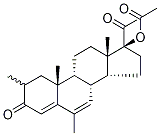 2(α/β)-Methyl Megestrol Acetate 
(Mixture of Diastereomers) Struktur