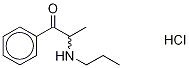 2-(Propylamino)propiophenone Hydrochloride Struktur