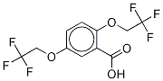 2,5-Bis(2,2,2-trifluoroethoxy)benzoic Acid-d3 Struktur