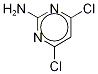 2-AMino-4,6-dichloropyriMidine-13C2 Struktur