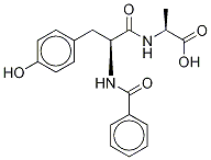 N-(N-Benzoyl-L-tyrosyl)-L-alanine-d5 Struktur