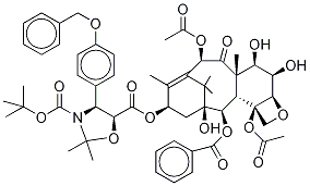 N-Desbenzoyl-N-tert-butoxycarbonyl-N,O-isopropylidene-3'-p-O-benzyl-6α-hydroxy Paclitaxel Struktur