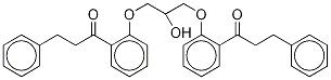 1,1'-[Hydroxypropane-1,3-diylbis(oxy-2,1-phenylene)]bis(3-phenylpropan-1-one)-d5 Struktur