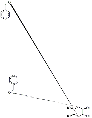 3,6-Bis-O-(phenylMethyl)-D,L-Myo-inositol Struktur