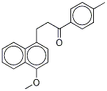 1-(4-Methylphenyl)-3-(1-(4-Methoxynaphthalenyl))-1-propanone Struktur