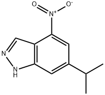 6-ISOPROPYL-4-NITRO (1H)INDAZOLE Struktur