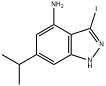 4-AMINO-3-IODO-6-ISOPROPYL (1H)INDAZOLE Struktur