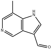 7-METHYL-5-AZAINDOLE-3-CARBOALDEHYDE Struktur