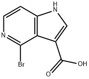 4-BROMO-5-AZAINDOLE-3-CARBOXYLIC ACID Struktur