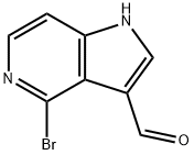 4-BROMO-5-AZAINDOLE-3-CARBOALDEHYDE Struktur