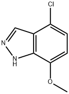 4-CHLORO-7-METHOXY (1H)INDAZOLE Struktur