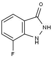 3-HYDROXY-7-FLORO 1H-INDAZOLE Struktur