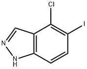 4-CHLORO-5-IODO (1H)INDAZOLE Struktur