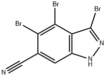 3,4,5-TRIBROMO-6-CYANO (1H)INDAZOLE Struktur