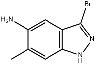 3-Bromo-6-methyl-1H-Indazol-5-amine Struktur