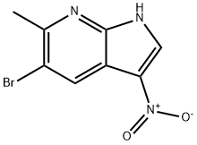 5-BROMO-6-METHYL-3-NITRO-7-AZAINDOLE Struktur