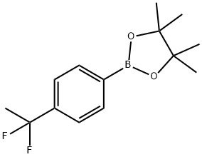 2-(4-(1,1-difluoroethyl)phenyl)-4,4,5,5-tetraMethyl-1,3,2-dioxaborolane Struktur