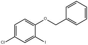 1-Benzyloxy-4-chloro-2-iodo-benzene Struktur