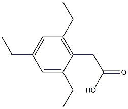 Benzeneacetic acid, 2,4,6-triethyl- Struktur