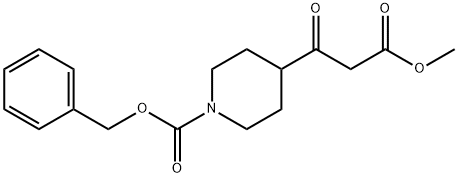 BETA-OXO-1-CBZ-4-PIPERIDINEPROPANOIC ACID METHYL ESTER Struktur