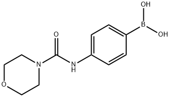 4-(Morpholine-4-carboxaMido)phenylboronic acid Struktur