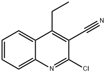 2-Chloro-4-ethylquinoline-3-carbonitrile Struktur