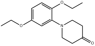 1-(2,5-diethoxyphenyl)piperidin-4-one Struktur