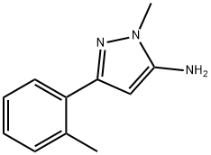 2-Methyl-5-(2-Methylphenyl)pyrazol-3-aMine Struktur