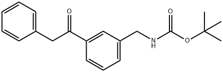 (3-PHENYLACETYL-BENZYL)-CARBAMIC ACID TERT-BUTYL ESTER Struktur