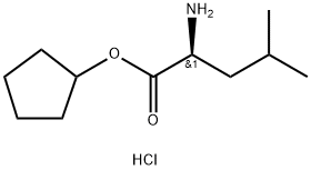 L-Leucine cyclopentyl ester HCl Struktur