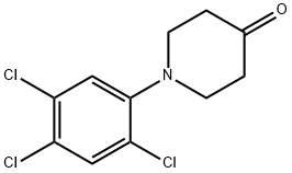 1-(2,4,5-trichlorophenyl)piperidin-4-one Struktur