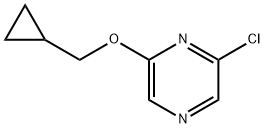 2-chloro-6-(cyclopropylmethoxy)pyrazine Struktur