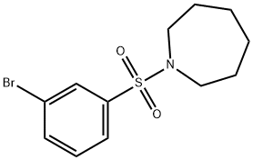 1-[(3-Bromobenzene)sulfonyl]homopiperidine Struktur