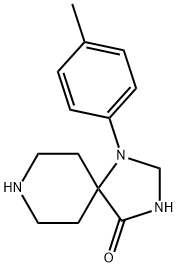 1-(4-Methylphenyl)-1,3,8-triazaspiro[4.5]decan-4-one Struktur