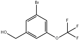 (3-bromo-5-(trifluoromethoxy)phenyl)methanol Struktur