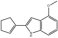 2-cyclopentenyl-4-Methoxy-1H-indole Struktur