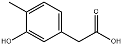 (3-hydroxy-4-methylphenyl)acetic acid Struktur