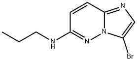 3-broMo-N-propyliMidazo[1,2-b]pyridazin-6-aMine Struktur