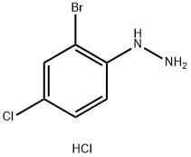 (2-broMo-4-chlorophenyl)hydrazine hydrochloride Struktur