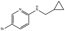 5-bromo-N-(cyclopropylmethyl)pyridin-2-amine Struktur